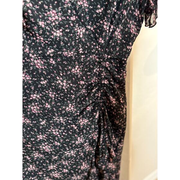Pretty Little Thing V Neck Split Midi Dress Size 4 - Picture 4 of 10